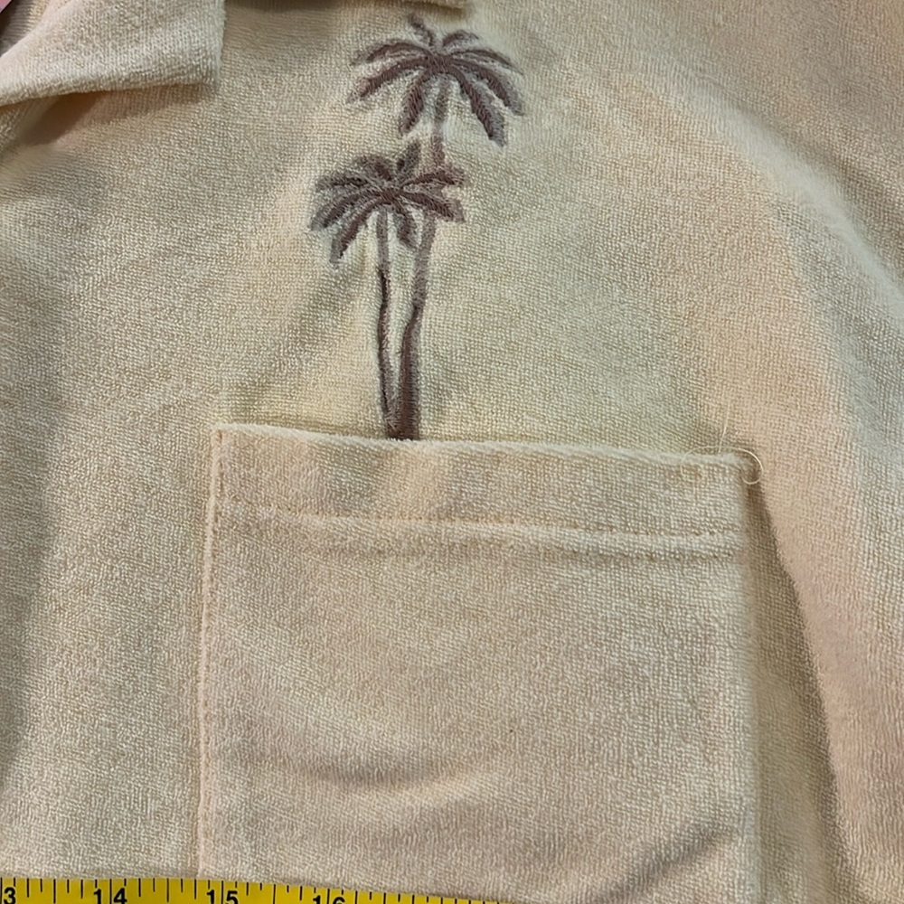 NWT! Ascot + Hart Button-Front Short Sleeve Graphic T-Shirt - Picture 5 of 9